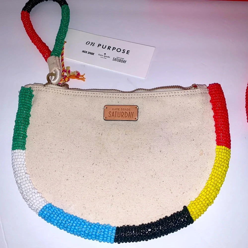 Rare-NWT - Kate Spade/Glass Beaded Clutch & Necklace - Picture 10 of 10
